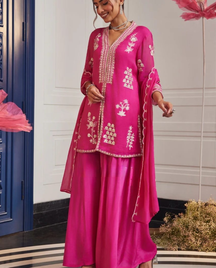 PINK - Fuchsia Fables-Palazzo Set
